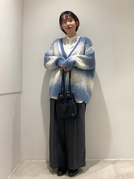 「重ね着ベストシーズン」｜「アイテム（スラックス）」を使った、Mtさん（レディース・164cm）の秋コーディネート