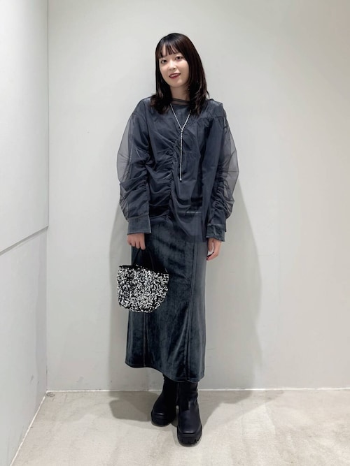 セール】キリカエベロアワンピース（ワンピース）｜SENSE OF PLACE by