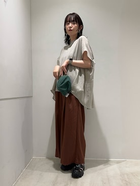「SMELLY（スメリー）のアイテム」を使った、Mtさん（骨格ストレート・レディース・164cm）の夏コーディネート