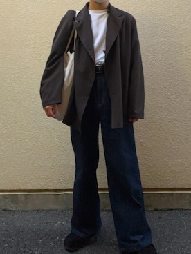 「158cm」｜「アイテム（ジャケット/アウター）」を使った、_eito_さん（メンズ・158cm）の秋コーディネート