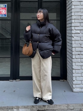 「おでかけコーデ」｜スダサチカさん（レディース・155cm）の冬コーディネート