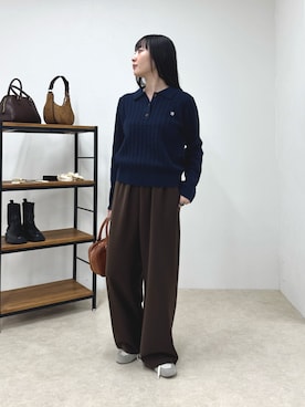 「おでかけコーデ」｜スダサチカさん（レディース・155cm）の冬コーディネート