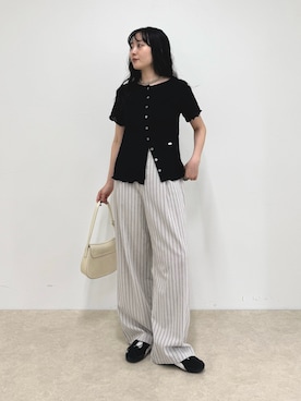 「fredy emue（フレディエミュ）のアイテム」を使った、スダサチカさん（レディース・155cm）の春コーディネート