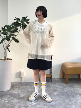 スダサチカさん（レディース・155cm）の夏コーディネート