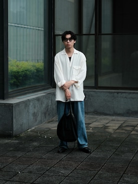 「Morphee（モルフェ）のアイテム」を使った、Kさん（メンズ・174cm）の春コーディネート