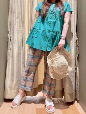 Nishiさん(レディース・159cm)の夏コーディネート