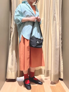 「ごきげんウィーク」｜「アイテム（ワンピース/ドレス）」を使った、Nishiさん（レディース・159cm）の春コーディネート