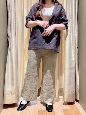 「ごきげんウィーク」｜「アイテム（ジャケット/アウター）」を使った、Nishiさん（レディース・159cm）の春コーディネート