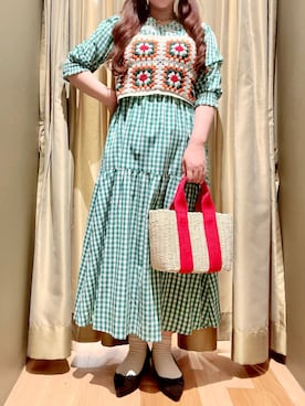 「ESCAR（エスカー）のアイテム」を使った、Nishiさん（レディース・159cm）の春コーディネート