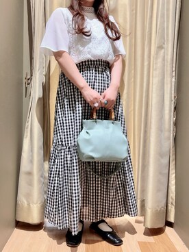 「ごきげんウィーク」｜「アイテム（バッグ）」を使った、Nishiさん（レディース・159cm）の春コーディネート