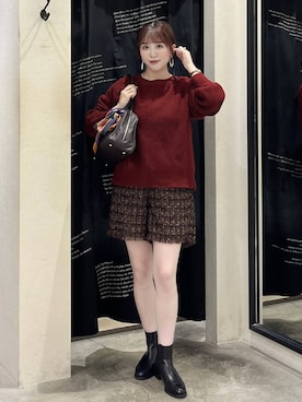 「アイテム（その他ヘアアクセサリー）」を使った、maika10008さん（レディース・158cm）の秋コーディネート