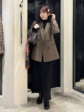 「アイテム（その他ヘアアクセサリー）」を使った、maika10008さん（レディース・158cm）の秋コーディネート