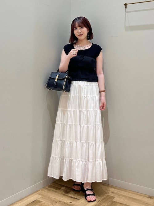 ニット セーター 異素材ビスチェニットプルオーバー  499611 レディース mysty woman ニット セーター 異素材ビスチェニットプルオーバー