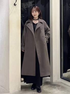 「アイテム（チェスターコート）」を使った、maika10008さん（レディース・158cm・20代）の秋コーディネート