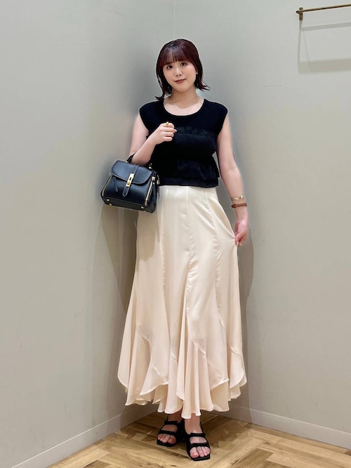 まゆKONsovスカート MISCH MASCH スカート 2024春夏新作ぽこぽこジャガードスカート