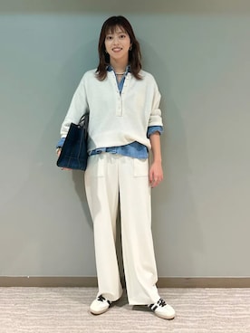 「SHIPS（シップス）のアイテム」を使った、福西さん（レディース・160cm）の秋コーディネート