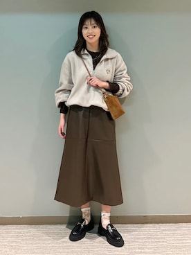 福西さん（レディース・160cm）の冬コーディネート
