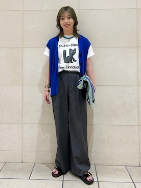 「ジレ」｜福西さん（レディース・160cm）の夏コーディネート