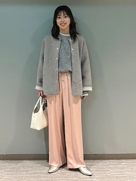 福西さん(レディース・160cm)の冬コーディネート