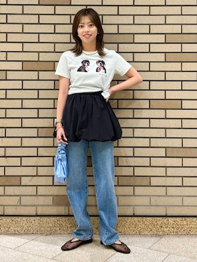 「アイテム（その他トップス）」を使った、福西さん（レディース・160cm）の夏コーディネート