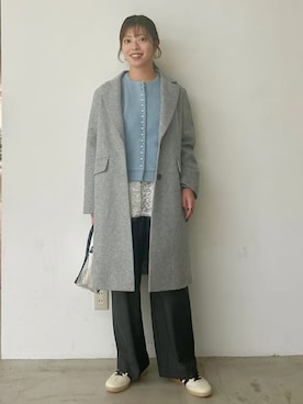 「アイテム（キャミソール）」を使った、福西さん（レディース・160cm）の冬コーディネート