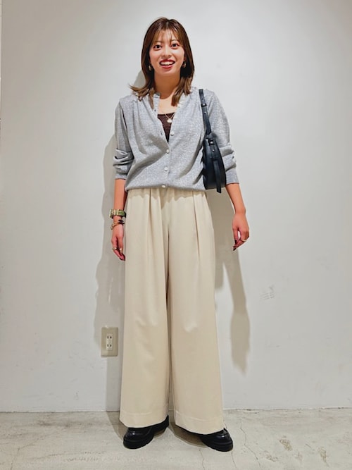 SHIPS Primary Navy Label:〈手洗い可能〉VICTORIA ラメ カーディガン