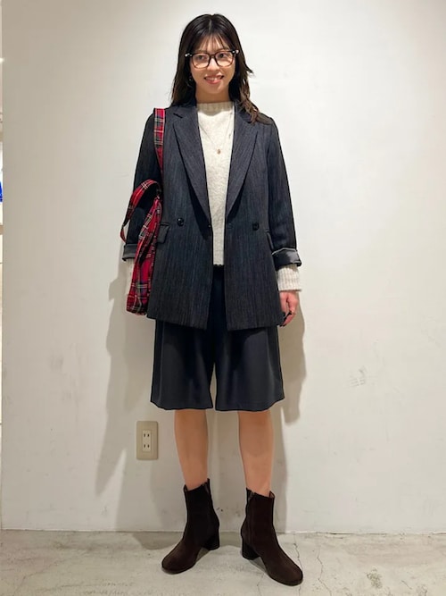 セール】〈手洗い可能〉ウール 調 合繊 ダブル ジャケット（テーラード