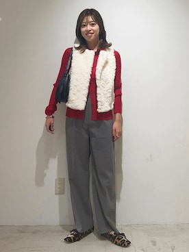 「SHIPS（シップス）のアイテム」を使った、福西さん（レディース・160cm）の秋コーディネート