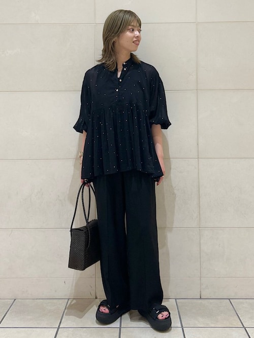 SHIPS Primary Navy Label:丸胴 テレコ タンクトップ（タンク
