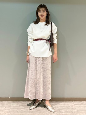 「SHIPS（シップス）のアイテム」を使った、福西さん（レディース・160cm）の秋コーディネート