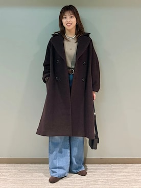 「SHIPS（シップス）のアイテム」を使った、福西さん（レディース・160cm）の秋コーディネート