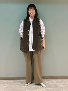 「SHIPS」｜福西さん（レディース・160cm）の秋コーディネート