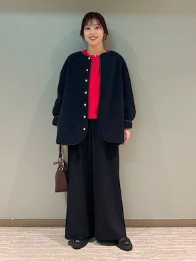 「SHIPS（シップス）のアイテム」を使った、福西さん（レディース・160cm）の秋コーディネート