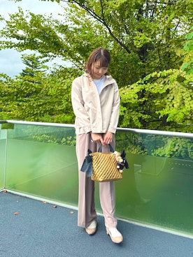 「アイテム（ブルゾン）」を使った、ZAWAさん（レディース・167cm）の秋コーディネート