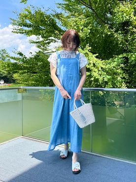 「NOLLEY'S LIGHT（ノーリーズライト）のアイテム」を使った、ZAWAさん（骨格ウェーブ・レディース・167cm）の夏コーディネート