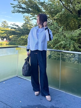 「ストライプ」｜ZAWAさん（レディース・167cm）の秋コーディネート