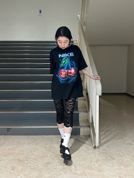 「NIKE（ナイキ）のアイテム（トップス）」を使った、Nike Yokohama Vivreさん（レディース・156cm）の春コーディネート