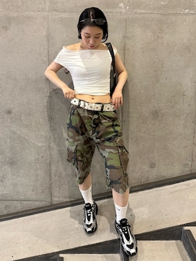 「ボーイッシュ」｜Nike Yokohama Vivreさん（レディース・156cm）の夏コーディネート