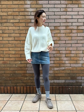 「アイテム（タイツ/ストッキング）」を使った、Nike Yokohama Vivreさん（レディース・164cm）の冬コーディネート