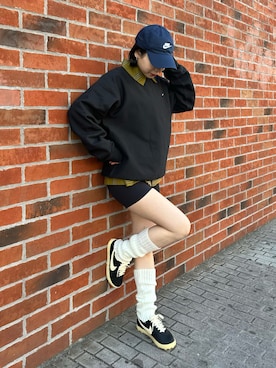 「アイテム（帽子）」を使った、Nike Yokohama Vivreさん（メンズ・178cm）の冬コーディネート