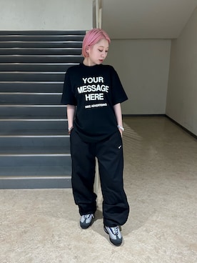「NIKE（ナイキ）のアイテム（Tシャツ/カットソー）」を使った、Nike Yokohama Vivreさん（レディース・156cm）の夏コーディネート