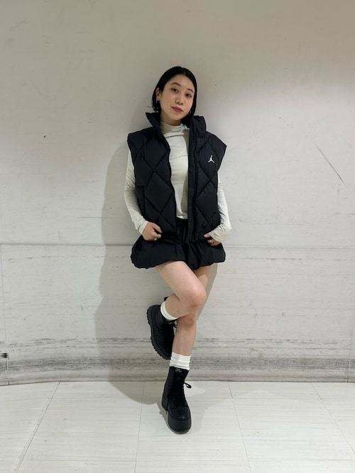 ナイキ ジョーダン エッセンシャル エコ ダウンベスト 黒 L ナイキ