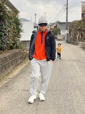 「L.L.Bean（エルエルビーン）のアイテム」を使った、くまさん（メンズ・176cm）の冬コーディネート