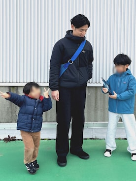 「patagonia（パタゴニア）のアイテム」を使った、くまさん（メンズ・176cm）の冬コーディネート