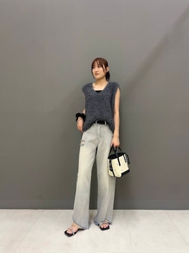 「SENSE OF PLACE by URBAN RESEARCH（センスオブプレイスバイアーバンリサーチ）のアイテム（サンダル）」を使った、KEIKOさん（レディース・163cm）の夏コーディネート