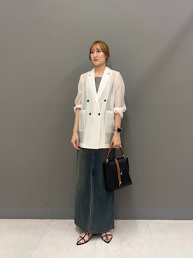 「SENSE OF PLACE by URBAN RESEARCH（センスオブプレイスバイアーバンリサーチ）のアイテム（ジャケット/アウター）」を使った、keiko111さん（レディース・163cm）の夏コーディネート