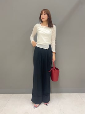 「SENSE OF PLACE by URBAN RESEARCH（センスオブプレイスバイアーバンリサーチ）のアイテム（サンダル）」を使った、KEIKOさん（レディース・163cm）の夏コーディネート