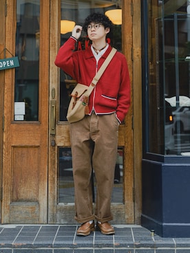 「アイテム（その他）」を使った、三木 克海さん（メンズ・175cm）の春コーディネート