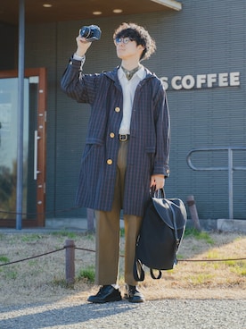 「BRADY（ブレディー）のアイテム」を使った、三木 克海さん（メンズ・175cm）の冬コーディネート