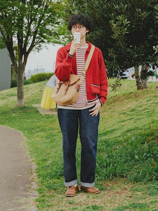 「REGAL Shoe & Co.（リーガル シューアンドカンパニー）のリーガルシューアンドカンパニー メンズ/927SQ07/ローファー（ローファー）」を使った、三木 克海さん（メンズ・175cm）の春コーディネート